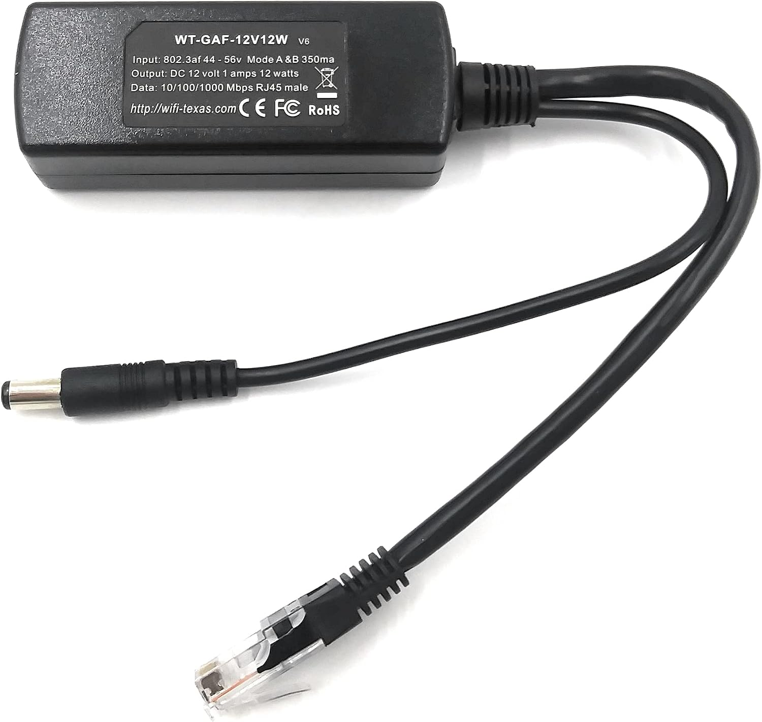 PoE Texas 12V PoE Camera Splitter product image