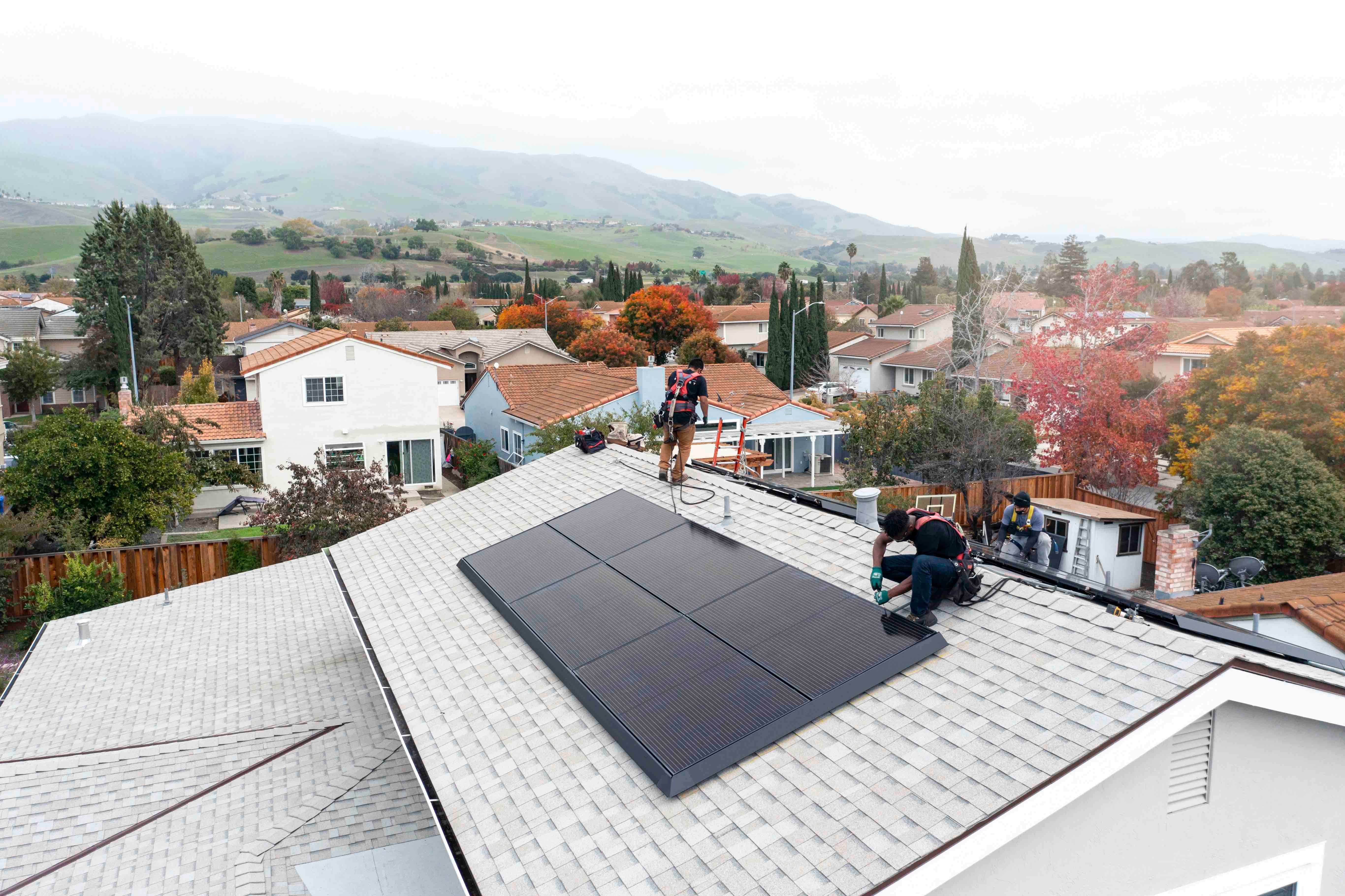 Solar system on house